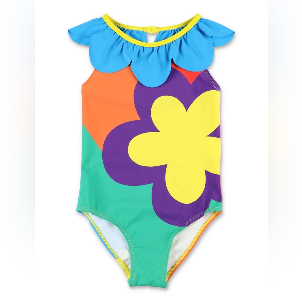 Stella McCartney Blue and Orange One Piece Swim